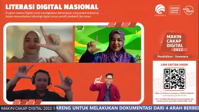 Alfi Siregar kala menjadi pembicara dalam Program Literasi Digital Nasional sektor pendidikan di Sumatra Utara, September 2022. (Foto: Dok. Koleksi Pribadi)