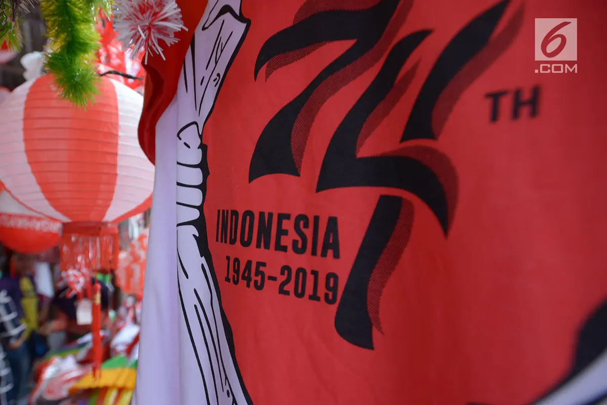 Pedagang Musiman Bendera Merah Putih