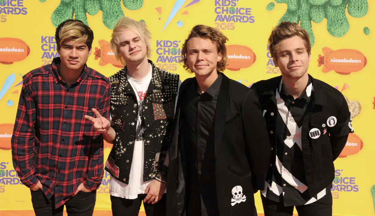 Para penggemar setia 5 Seconds of Summer di Indonesia dapat bergembira, pasalnya grup band asal dari Australia ini akan menggelar konser perdananya di Indonesia. (Bintang/EPA)