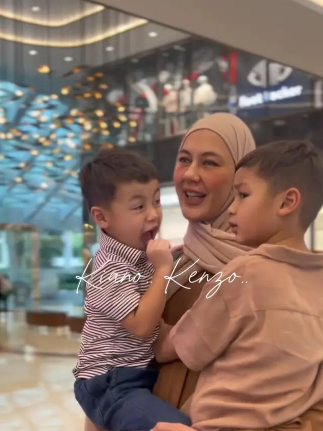 Paula Verhoeven menikmati quality time bersama kedua buah hatinya (Instagram/@paula_verhoeven)