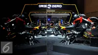 Stand Motor Sport Listrik Zero di IIMS, Jakarta, Kamis (27/8/2015). Karena ekonomi yang melemah target penjualan kendaaran di IIMS tahun ini diperkirakan tidak jauh berbeda dari tahun 2014 lalu sekitar Rp 5 triliun (Liputan6.com/JohanTallo)