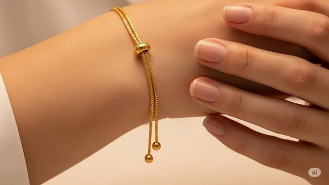 Gelang Serut atau Tali Emas Adjustable