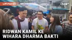 Cagub Ridwan Kamil Kampanye di Wihara Dharma Bakti Petak 9