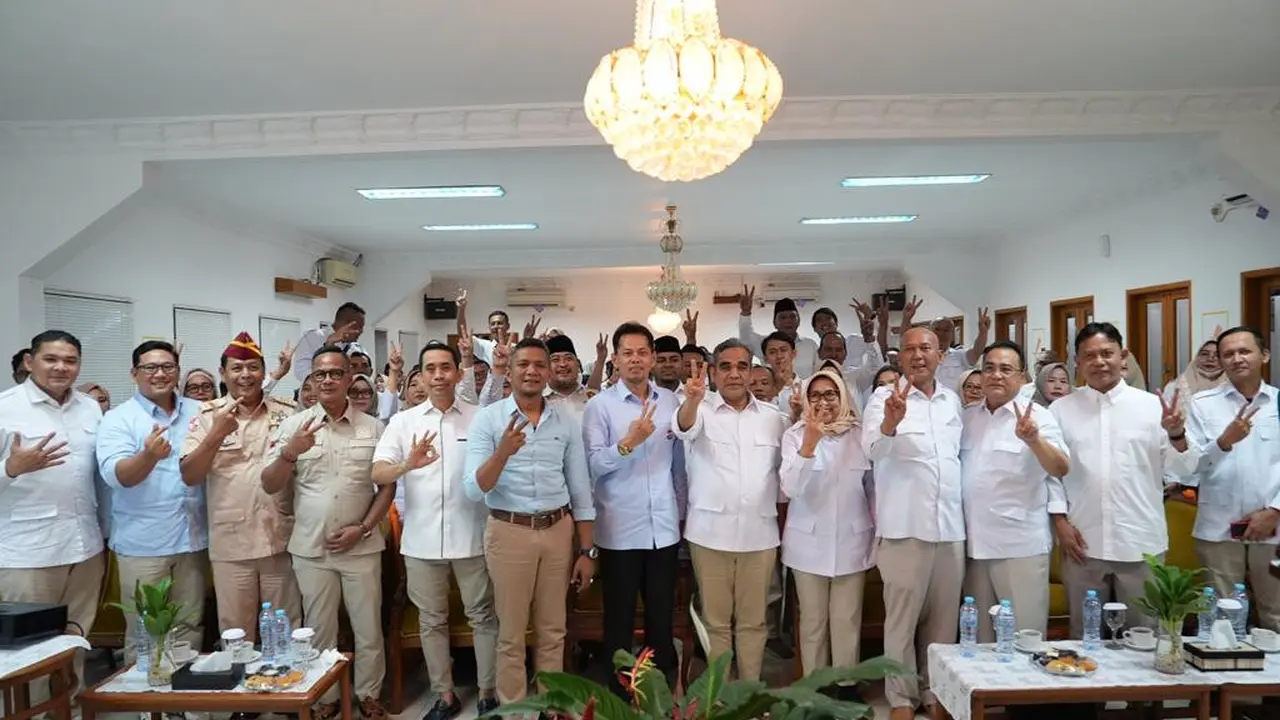 Sekjen Partai Gerindra Ahmad Muzani menghadiri konsolidasi kader Gerindra Kota Bogor, Selasa (29/11).