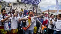 Fans Real Madrid di Lisbon (PATRICIA DE MELO MOREIRA / AFP)