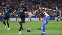 Alexander Sorloth tampil memukau saat laga leg kedua play off Liga Champions 2025/2026 antara Atletico Madrid melawan Club Brugge pada Selasa (24/02/2026) waktu setempat. (AFP/Thomas Coex)