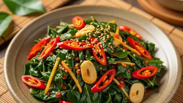 Tumis Daun Meniran Pedas
