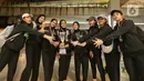 Tim voli putri Indonesia U-18 tiba di Bandara Soekarno Hatta usai mengikuti kejuaraan Princess Cup 2024 di Thailand. (Liputan6.com/Angga Yuniar)