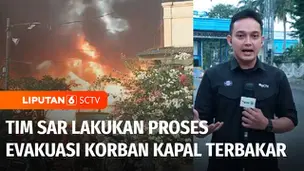 VIDEO: Live Report: Tim SAR Lakukan Proses Pencarian dan Evakuasi Korban Kapal Terbakar