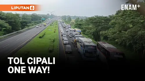 VIDEO:One Way Diberlakukan, Kepadatan Masih Terjadi di Tol Cipali