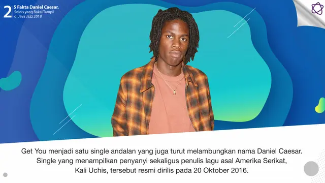 [Bintang] 5 Fakta Daniel Caesar, Solois yang Bakal Tampil di Java Jazz 2018
