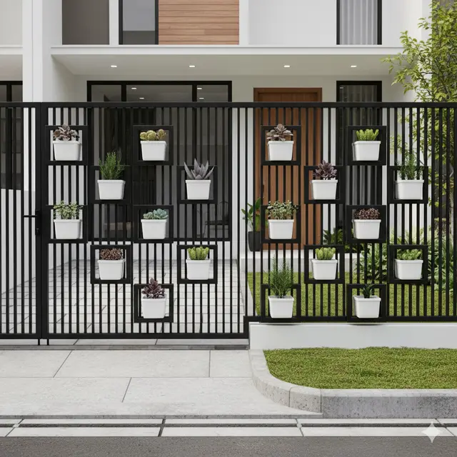 7 Model Pagar Besi Kombinasi Tanaman Hias 2025, Tampil Asri dan Elegan untuk Hunian Modern