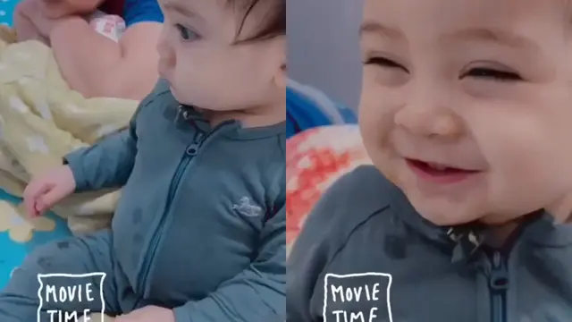 Dua bocah cilik nonton drama Korea bersama ibunya