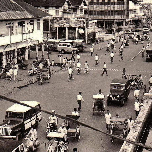 Jalanan Pontianak tempo dulu (Instagram/@pontianaksejarah)