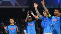Napoli mulus lolos ke perempat final Liga Champions 2022/2023 usai menggasak Eintracht Frankfurt 3-0 (AFP)