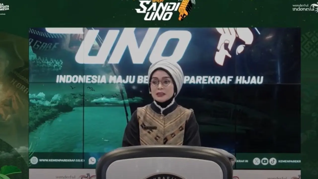 Adyatama Kepariwisataan dan Ekonomi Kreatif Ahli Utama Kemenparekraf Nia Niscaya dalam Weekly Press Briefing, Senin, 10 Juni 2024.