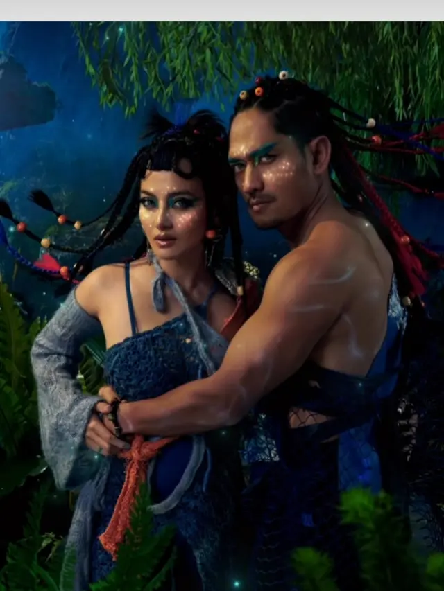 Potret artis Indonesia bertema Avatar The Way of Water (Foto: Instagram ririnekawati)