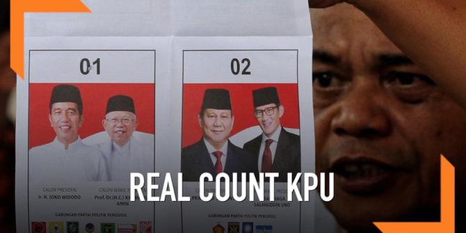 VIDEO: Real Count KPU Siang Ini, Jokowi Ungguli Prabowo Hampir 13 Persen