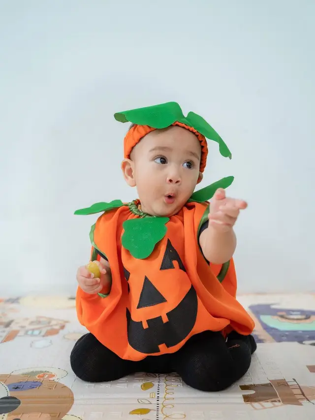 Rayyanza mengenakan kostum Halloween. (Instagram/raffinagita1717)