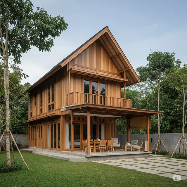 Inspirasi Rumah Sederhana di Kampung. Foto: Gemini