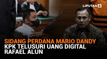 Sidang Perdana Mario DandyKPK Telusuri Uang Digital Rafael Alun