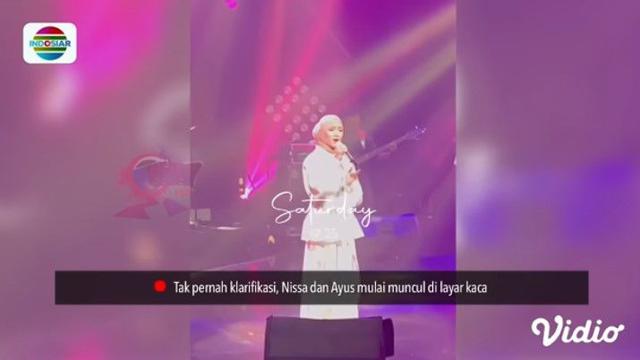 Nissa Sabyan tampil di televisi