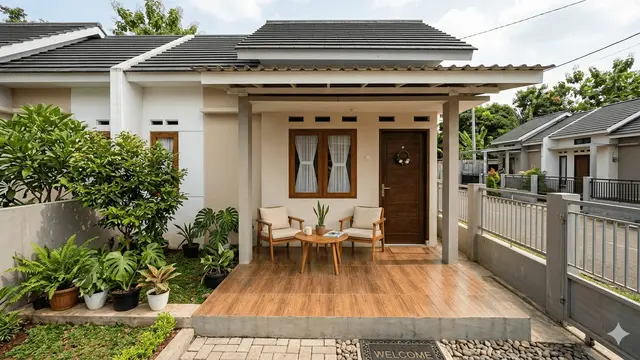 Desain Teras Rumah Subsidi