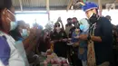 Kunjungan Menteri Parekraf Sandiaga Salahuddin Uno sebagai menteri pertama ke Kampung Yoboi merupakan satu dari 50 kampung/desa wisata terbaik pada ajang Anugerah Desa Wisata Indonesia (ADWI) 2021. (Liputan6.com/HO/Parekraf)
