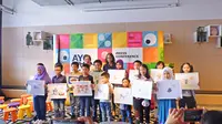IKEA umumkan 15 gambar hasil kreasi anak Indonesia yang akan mewakili Indonesia di IKEA Drawing Competition 2018. (Liputan6.com/Asnida Riani)