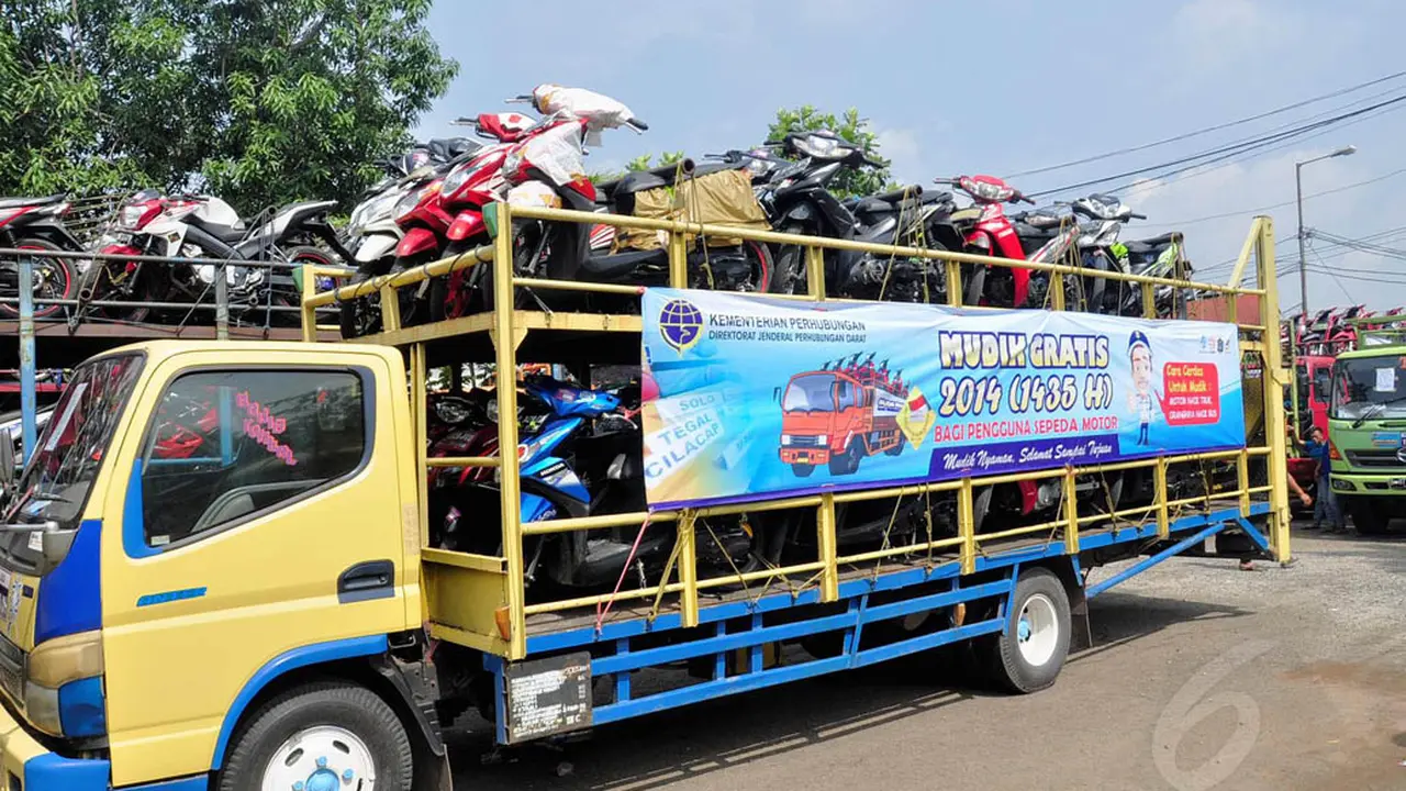 Ribuan Motor Peserta Mudik Gratis Kemenhub Siap Dikirim