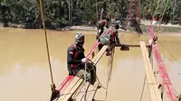 Akses Terputus Pascabanjir, TNI AD Dirikan Jembatan Modular Penghubung 3 Kecamatan di Aceh Utara