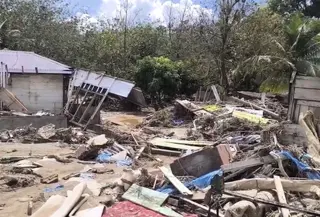 Kampung mati akibat banjir bandang di Tapanuli Selatan. (Liputan6.com/Reza Efendi)