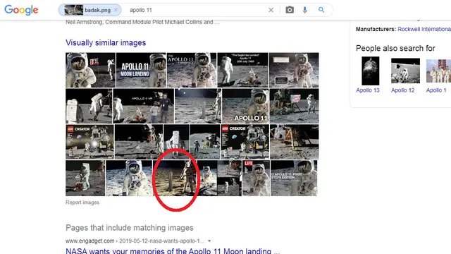 Hasil penelusuran Google Image