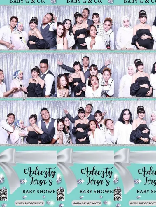 Sederet seleb ternama juga hadir di acara baby shower ini. Bisa tebak siapa saja yang ada di sini? (Instagram/adieztyfersa).