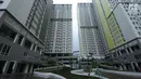 Kondisi bangunan wisma atlet Asian Games 2018, Kemayoran, Jakarta, Minggu (4/2). Pembangunan rusun yang akan digunakan sebagai Wisma Atlet pada Asian Games 2018 telah dinyatakan selesai 100 persen. (Liputan6.com/Helmi Fithriansyah)