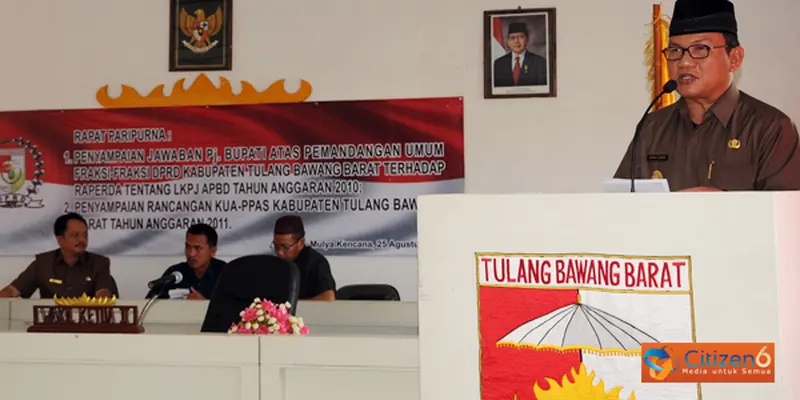 Penyampaian KUA-PPAS APBD Kabupaten Tulang Bawang Barat