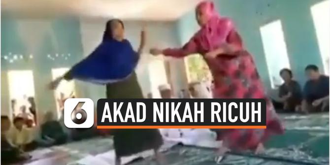 VIDEO: Acara Ricuh, Ibu Mengamuk Saat Akad Nikah Anak