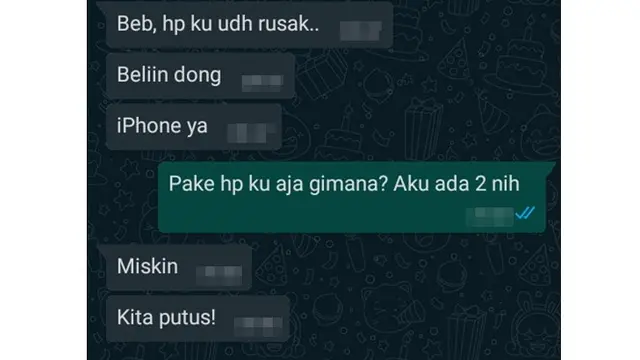 5 Chat Minta Dibelikan HP oleh Pacar Ini Bikin Geregetan