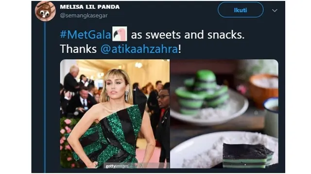 7 Gaya Seleb Mirip Makanan di Met Gala Ini Bikin Geleng Kepala