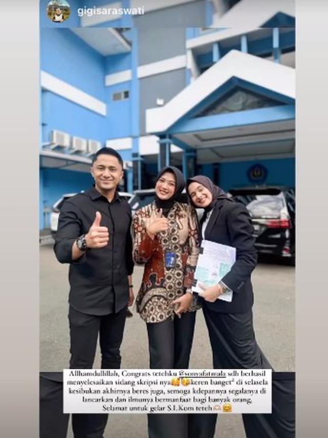 8 Potret Sonya Fatmala Lulus Sidang Skripsi di Usia 30 Tahun, Tetap Bangga