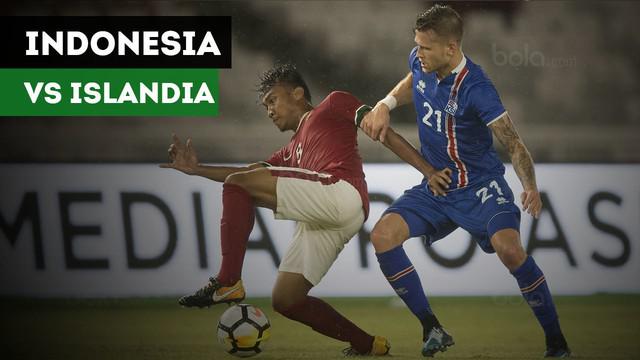 Timnas Indonesia memiliki beberapa peluang berbahaya saat menghadapi Islandia, Minggu (14/1/2018).