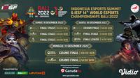 Live Streaming IESF 14th World Esports Championship 2022 di Vidio 9-11 Desember