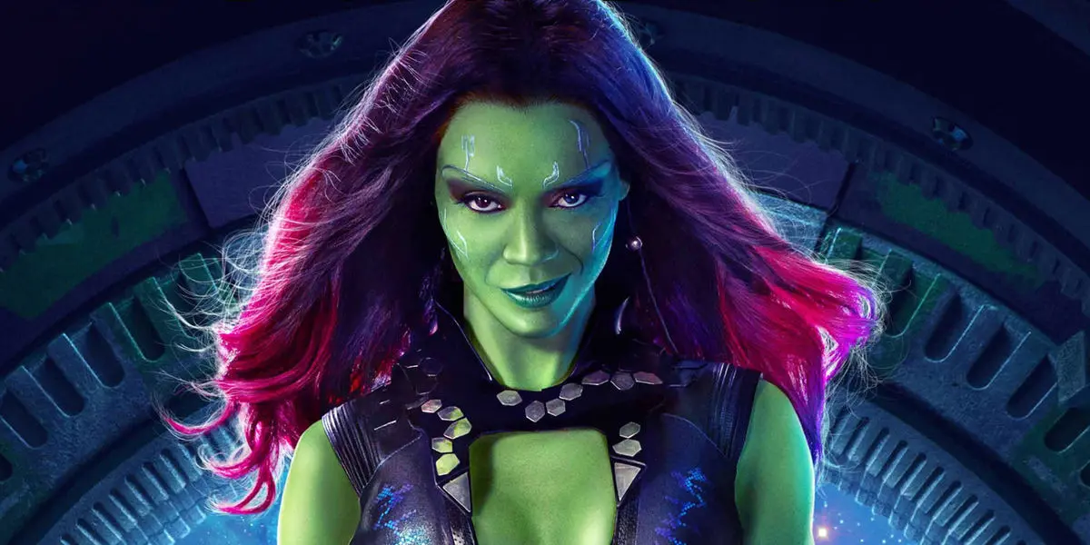 Zoe Saldana sebagai Gamora di Guardians of the Galaxy. (Via: ScreenRant)