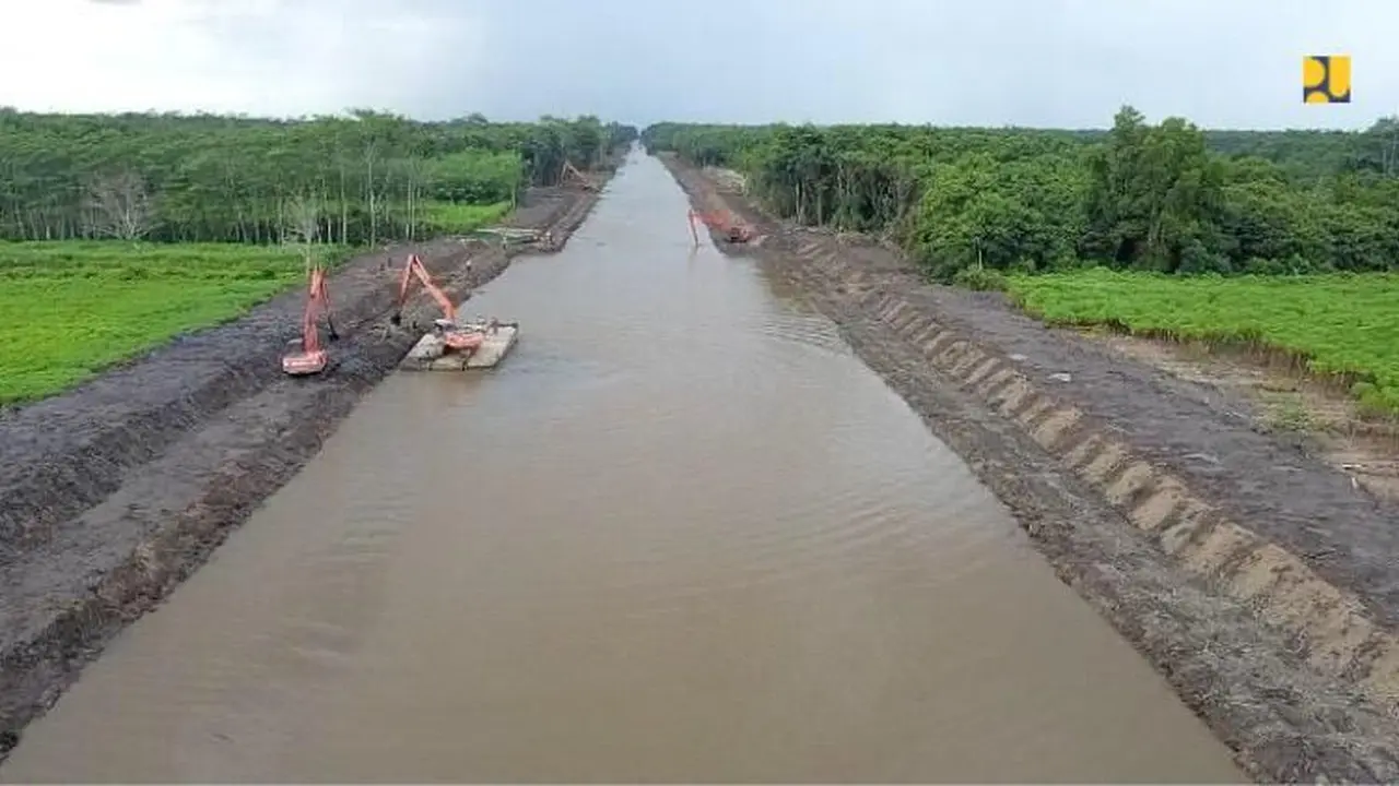 Kementerian PUPRtengah melakukan rehabilitasi dan peningkatan jaringan irigasi di kawasan food estate di Kalimantan Tengah (Kalteng).