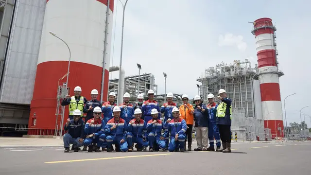 Pembangkit Listrik Gas Uap atau PLTGU Jawa-1 dengan kapasitas 1760 MW siap beroperasi secara penuh. (Foto: Pertamina)