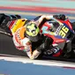 Pembalap Repsol Honda, Joan Mir pada seri perdana MotoGP Qatar di Sirkuit Lusail. (X/Monster Energy Yamaha MotoGP)