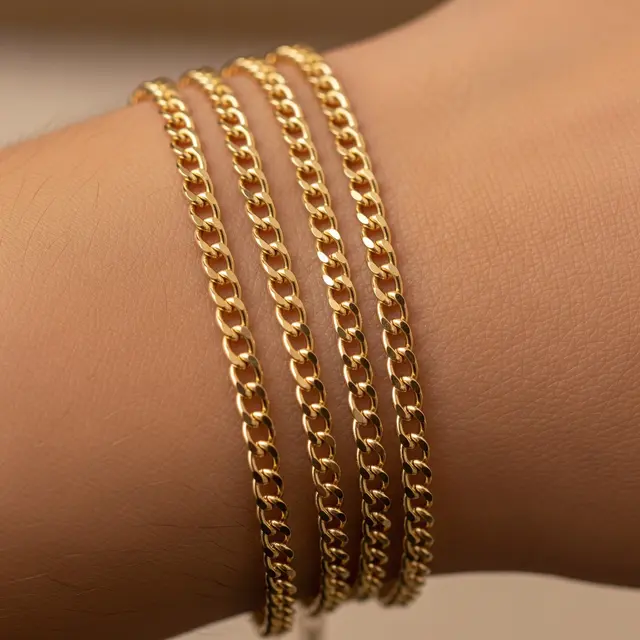 Model Gelang Emas 10 Gram 18 Karat Rantai Curb