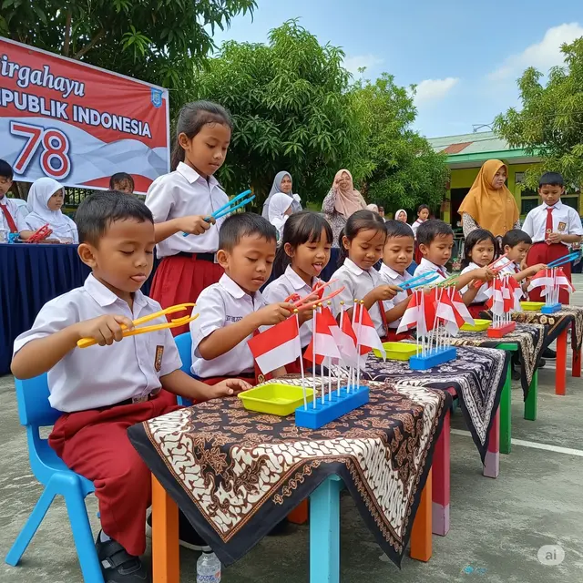 Ide Lomba Anak PAUD 17 Agustus. Foto: Gemini