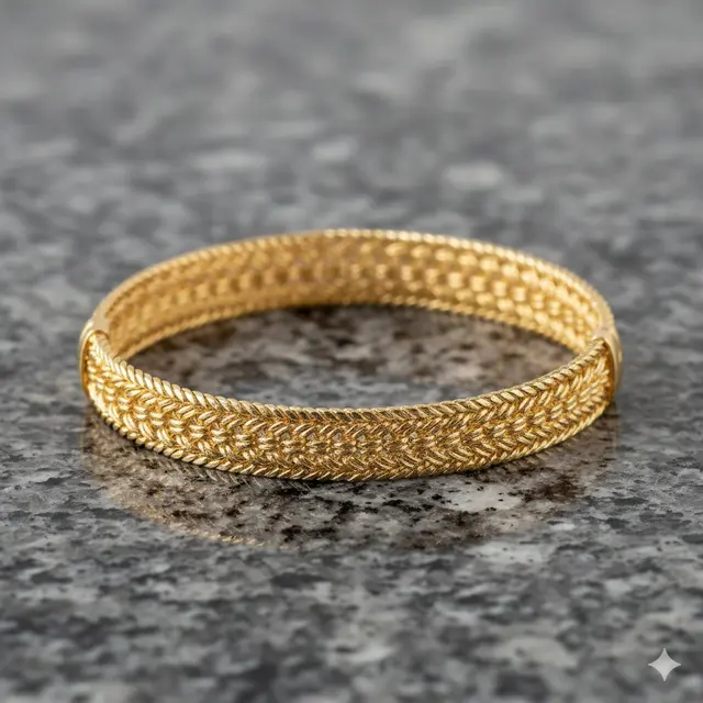 Gelang Emas Tipis Elegan (Foto: Gemini AI)