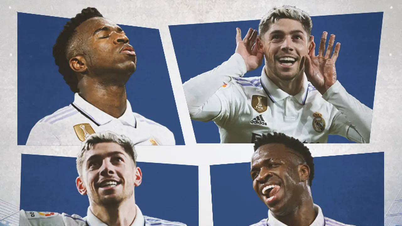 Real Madrid - Federico Valverde dan Vinicius Junior